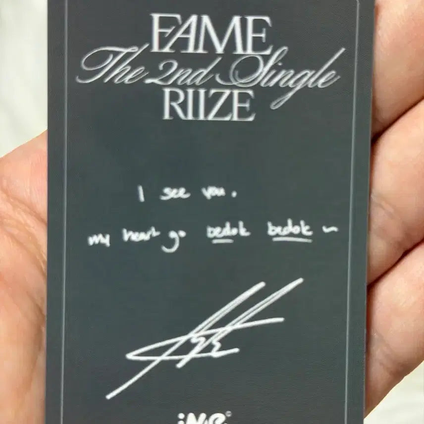 [BUNJANG] RIIZE Fame Singapore IME POB Anton Photocard / 라이즈 Fame 싱가포르 IME 특전 포카 양도 앤톤