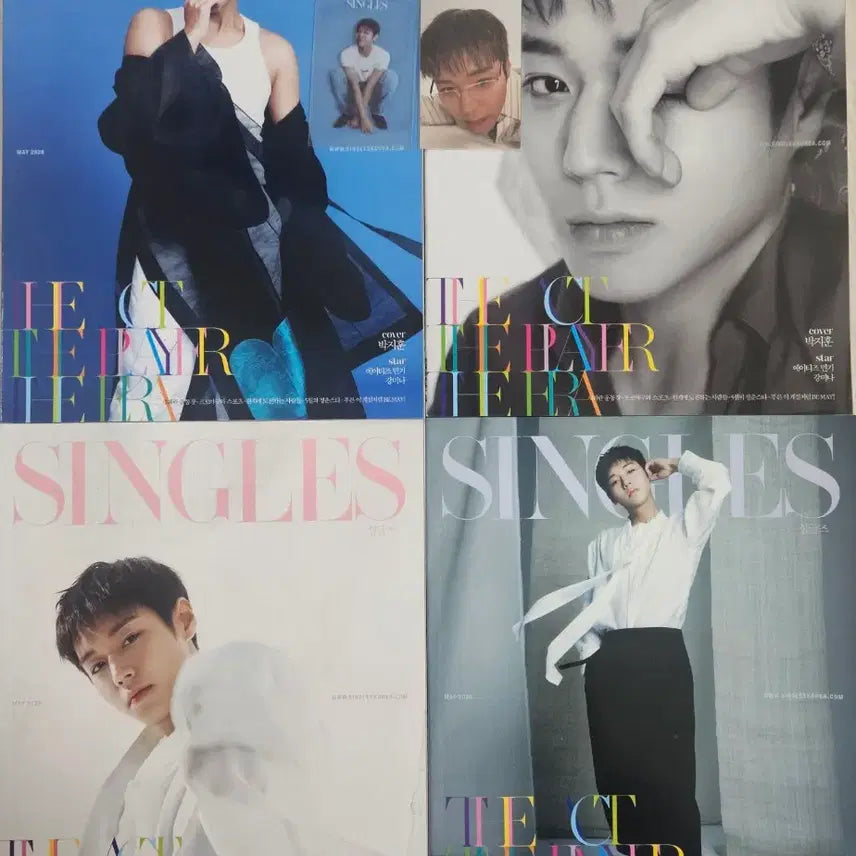 [BUNJANG] Park Jihoon Singles Vol. 4 Compilation Magazine Set / 박지훈 싱글즈 4권 합본