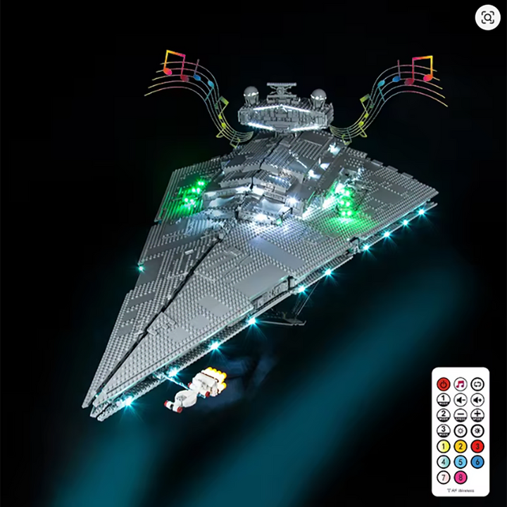 [BUNJANG] LEGO 75252 Star Destroyer Exclusive Lighting LED Light Kit RC Sound Version / 레고 75252 스타디스트로이어 전용 조명 LED 라이트 리모컨 사운드