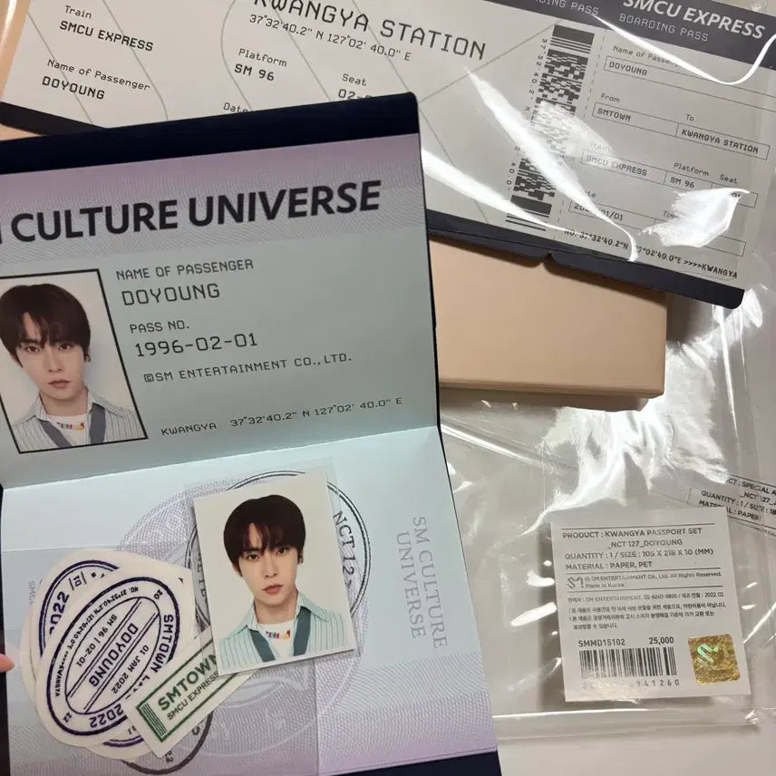 [BUNJANG] NCT 127 Doyoung SMCU Kwangya Passport Set / NCT127 도영 여권 smcu 광야 세트