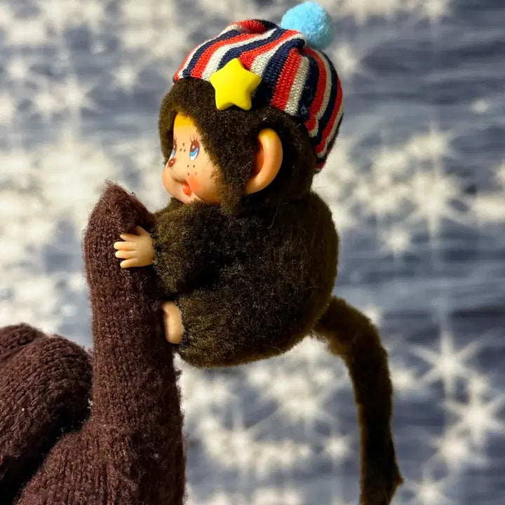 [BUNJANG] Retro Vintage Monchhichi Clip / 레트로 고전 빈티지 몬치치 집게