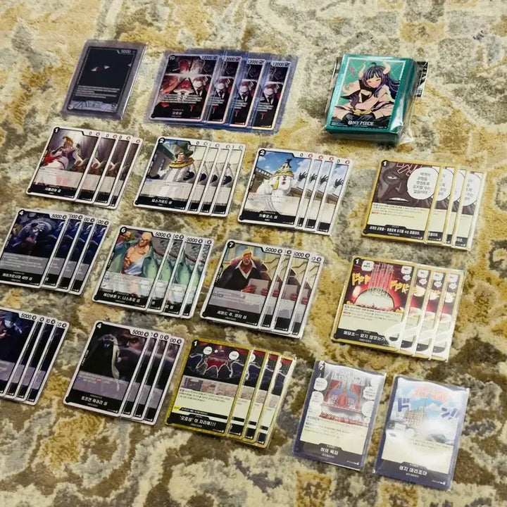 [BUNJANG] One Piece Card Game Im Leader Parallel Rare Deck Bundle with Yamato Sleeves / [원피스카드] 이무덱 완덱 (리더페레, 슬리브 포함)