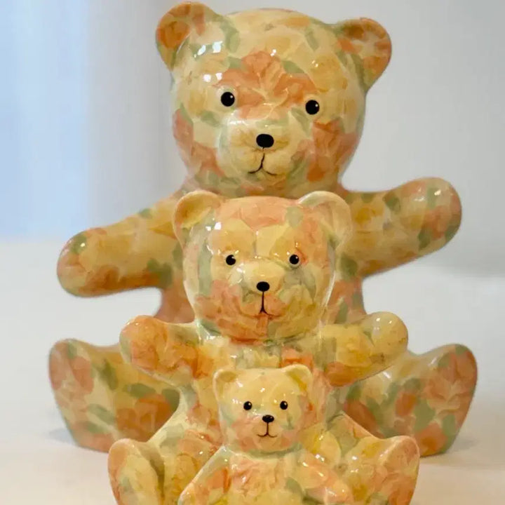 [BUNJANG] Vintage Park Rose Teddy Bear Family Porcelain Figurines / 영국 빈티지 파크로즈 테디베어 포세린 피겨린