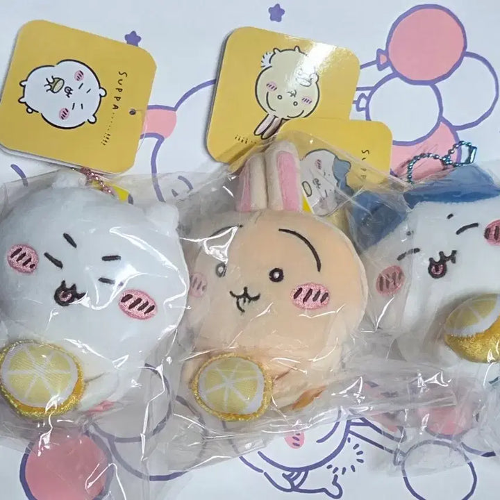 [BUNJANG] Chiikawa Hachiware Usagi Lemon SUPPA Mascot / 치이카와 하치와레 우사기 레몬 SUPPA 마스코트
