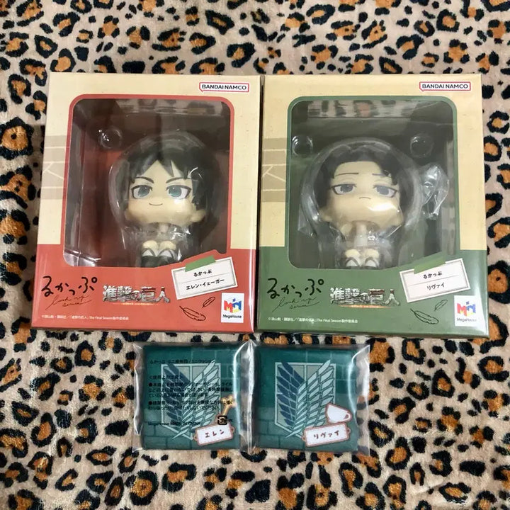 [BUNJANG] Attack on Titan Look Up Levi Eren Bundle Set Figures / 진격의거인 룩업 리바이 에렌 특전포함 피규어 일괄 판매합니다