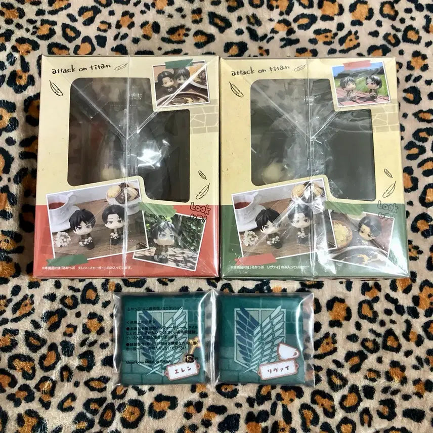 [BUNJANG] Attack on Titan Look Up Levi Eren Bundle Set Figures / 진격의거인 룩업 리바이 에렌 특전포함 피규어 일괄 판매합니다