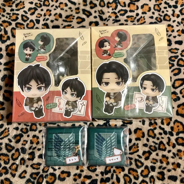 [BUNJANG] Attack on Titan Look Up Levi Eren Bundle Set Figures / 진격의거인 룩업 리바이 에렌 특전포함 피규어 일괄 판매합니다