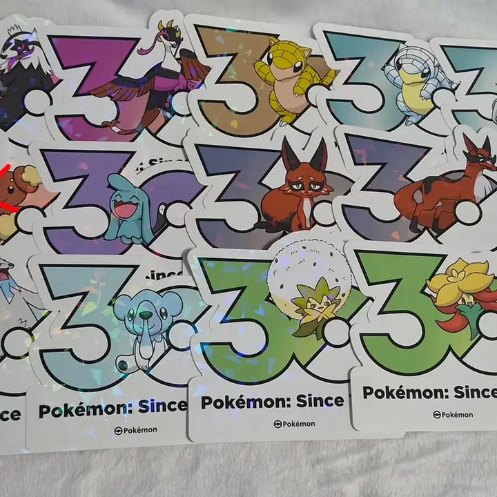 [BUNJANG] Pokemon 30th Anniversary Logo Stickers / 포켓몬 30주년 기념 로고 스티커 여러개 판매합니다!