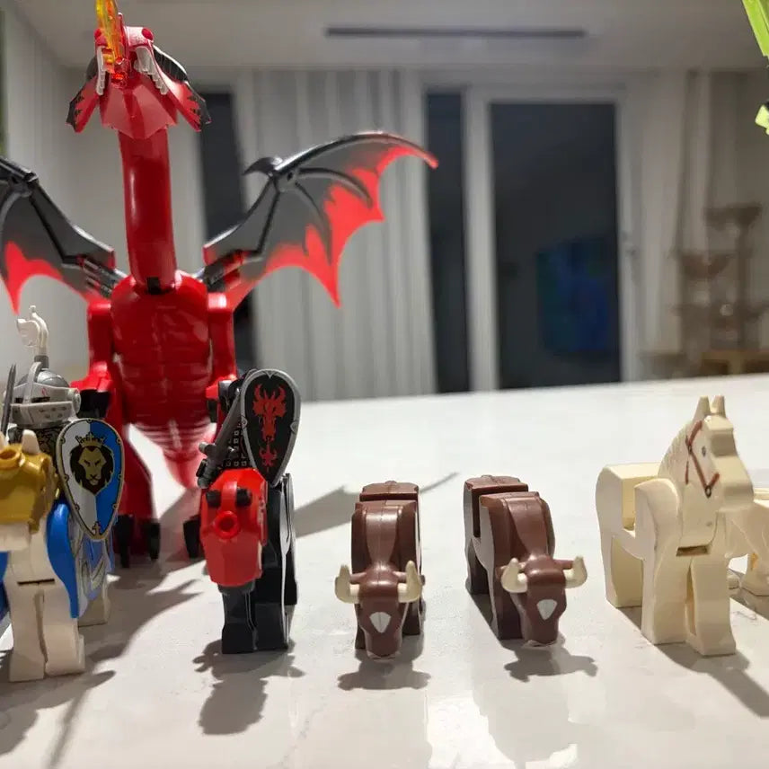 [BUNJANG] LEGO Castle Pirates of the Caribbean Figures &amp; Dragon Animal Bundle / 레고 캐슬 피규어 및 용 동물 일괄