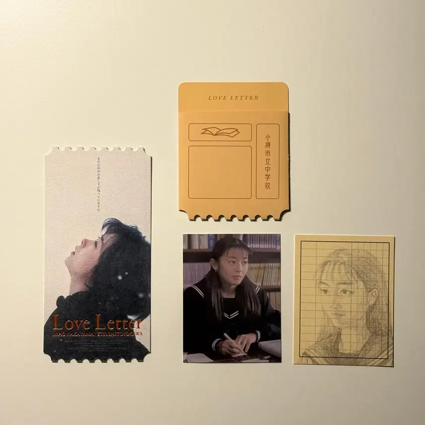 [BUNJANG] Love Letter Movie Megabox Original Ticket + Book Card Bundle / 영화 러브레터) 메가박스 오리지널 티켓 + 도서카드