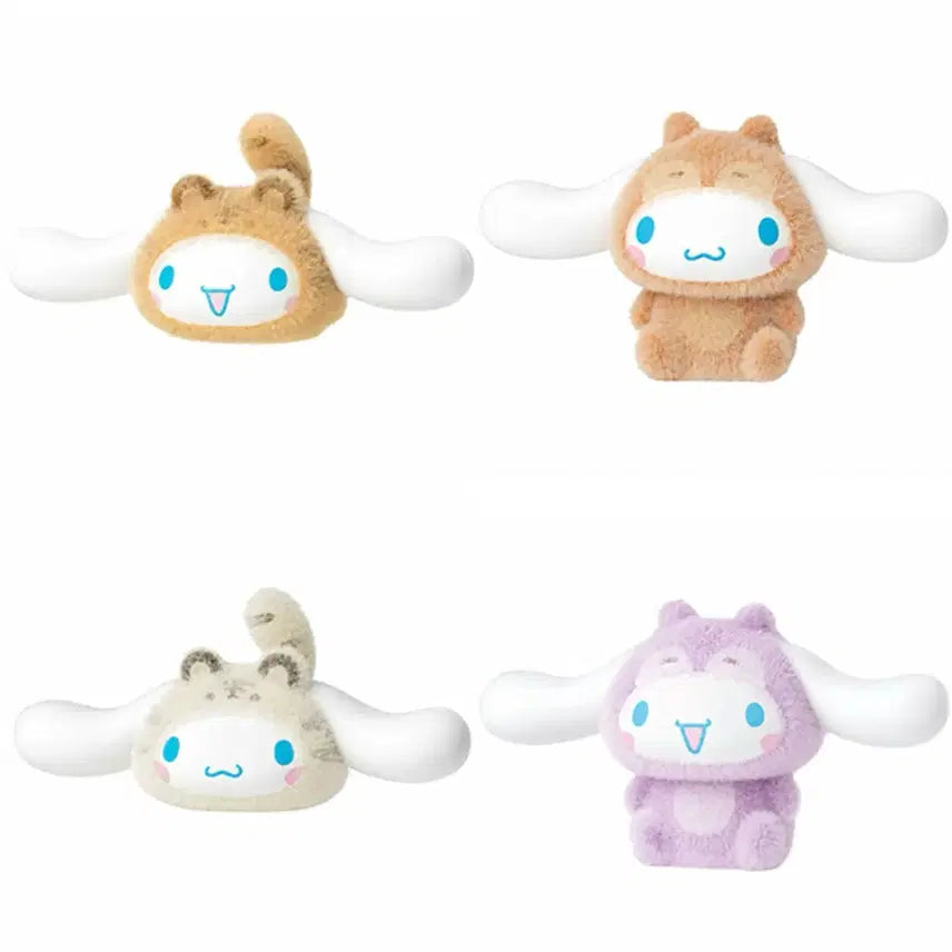 [BUNJANG] Sanrio Forest Friends Fluffy Figure Cinnamoroll Bundle Set / 산리오 숲속 동물 친구들 플로키 피규어 시나모롤 일괄