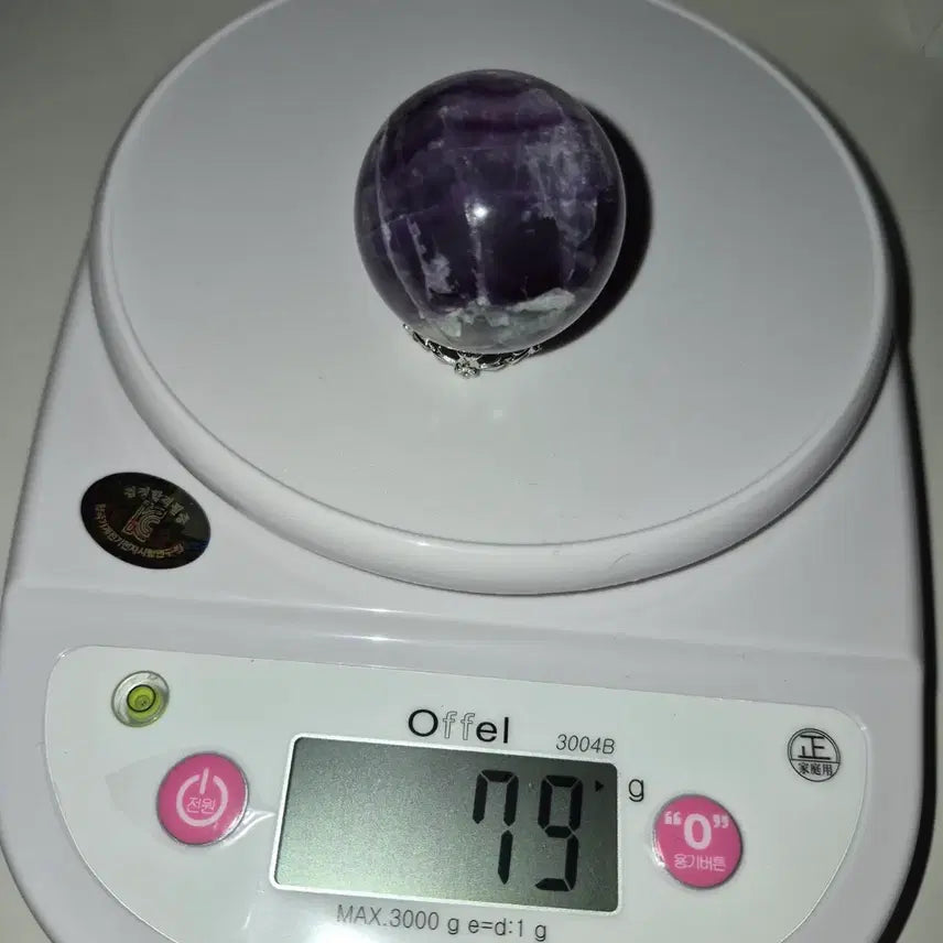 [BUNJANG] Purple Fluorite Large Sphere Stone / 퍼플 플루오라이트 왕구슬 원석