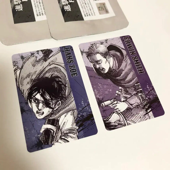[BUNJANG] Attack on Titan Exhibition - Special Exhibition Memorabilia - Hanji &amp; Erwin Photocard Set / 진격의거인 전시회 포토카드 한지,엘빈 원가양도 진격거