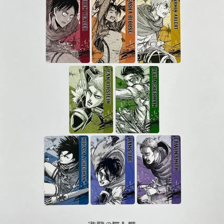 [BUNJANG] Attack on Titan Exhibition - Special Exhibition Memorabilia - Hanji &amp; Erwin Photocard Set / 진격의거인 전시회 포토카드 한지,엘빈 원가양도 진격거