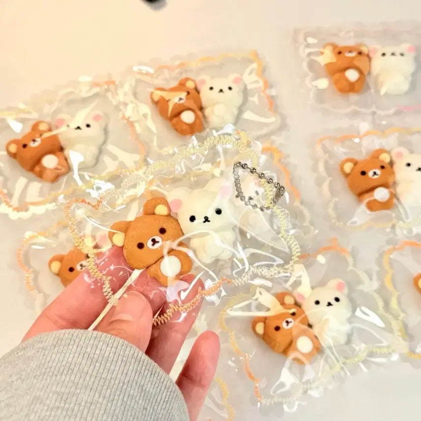 [BUNJANG] Rilakkuma Couple Mini Plush Keyring / 리락쿠마커플 미니 말랑이