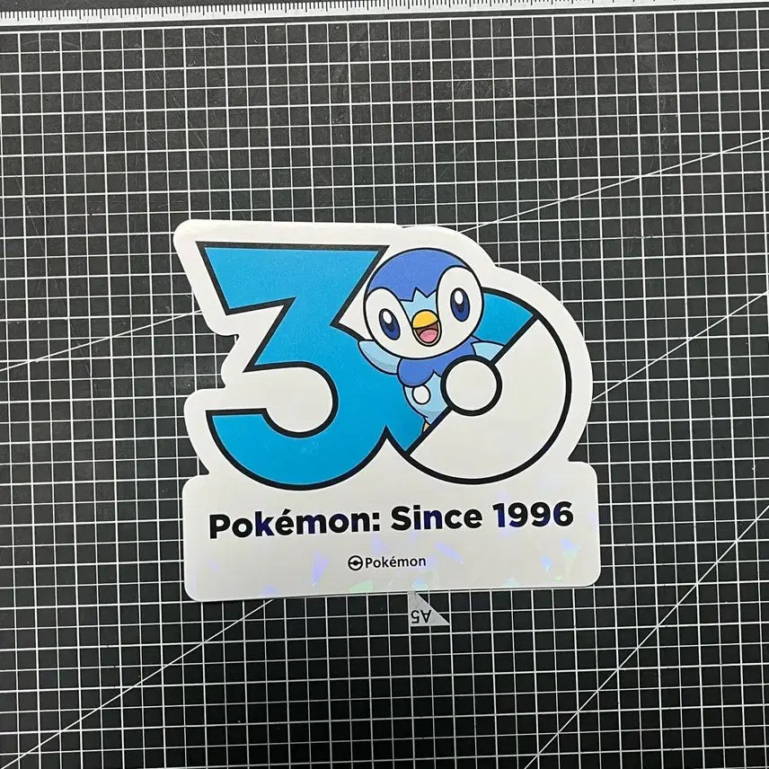 [BUNJANG] Pokemon 30th Anniversary Pingu Logo Sticker / 펭도리 30주년 로고 스티커