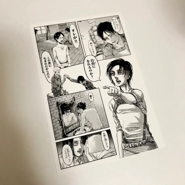 [BUNJANG] Attack on Titan Final Exhibition Exclusive Postcard Eren Yeager / 진격의거인 전시회 특전 엽서 에렌 진격거
