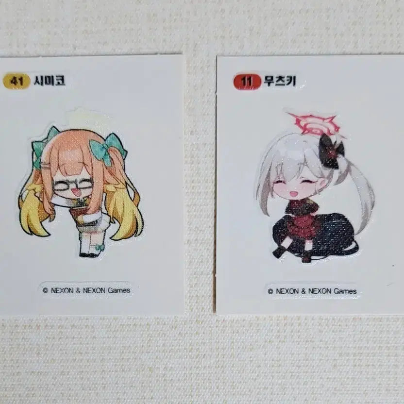 [BUNJANG] Blue Archive Sticker Set / 블루아카이브 띠부씰 무츠키 시미코 판매