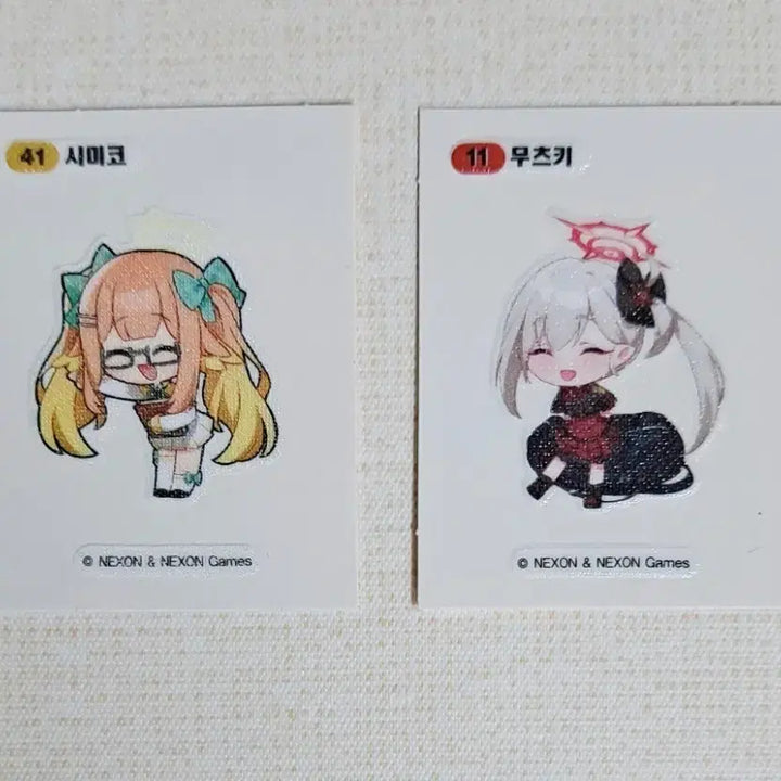 [BUNJANG] Blue Archive Sticker Set / 블루아카이브 띠부씰 무츠키 시미코 판매