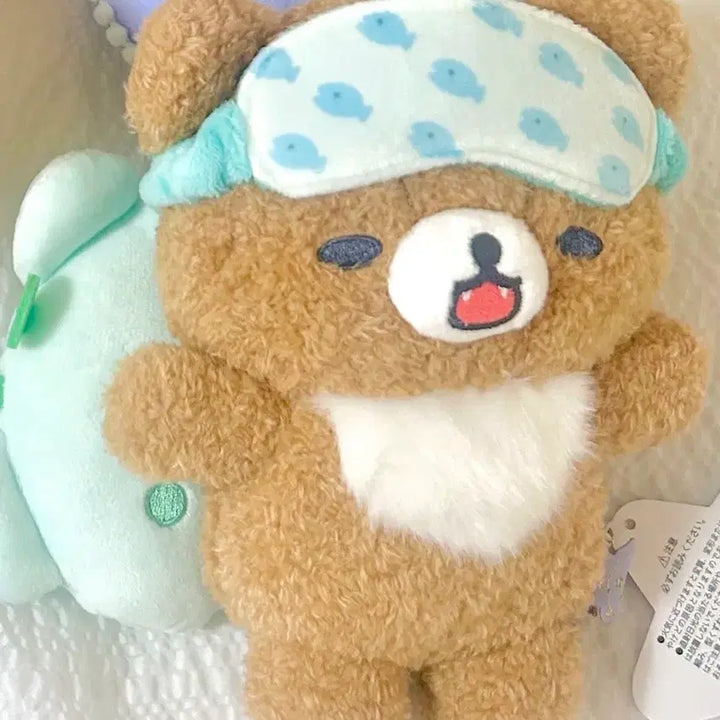 [BUNJANG] San-X Koguma &amp; Rilakkuma "Nap Series" Eye Mask Set / 차이로이 코구마 리락쿠마 세트 안대 푸대푸대 낮잠 시리즈
