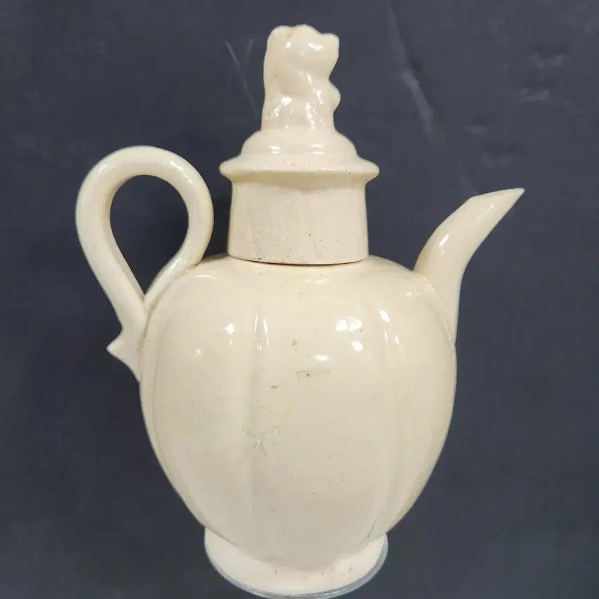 [BUNJANG] Song Dynasty Yellow Glazed Melon-Shaped Ewer / 중국도자기                 송대 미황유 과릉형 집호