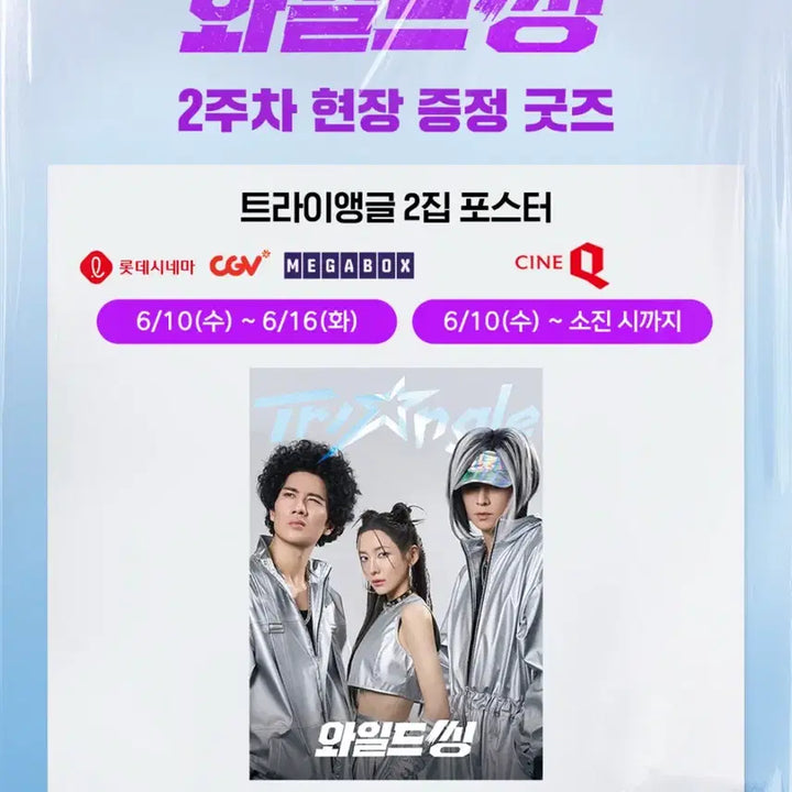 [BUNJANG] Wild Thing 2nd Album Triangle Poster (Sealed) / 미개봉 와일드씽 트라이앵글 2집 포스터