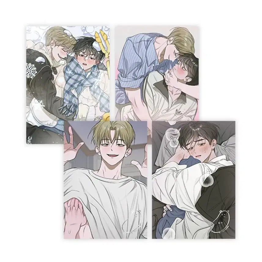 [BUNJANG] Blooming Pond Mopeon Collaboration Cafe A5 Illustration Shikishi Set (BL) / 꽃이 지는 연못 모펀 콜라보 카페 A5 일러스트 색지 세트 비엘 BL