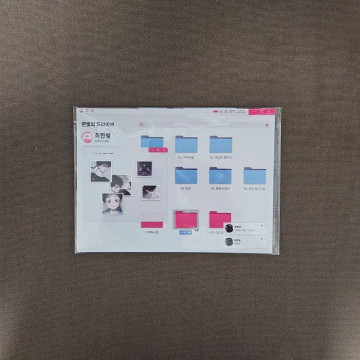 [BUNJANG] Flower Pond Family Photo Folder Package Print Postcard / 꽃이 지는 연못 가족 사진 폴더 패키지 인화사진 엽서 재이미샵 비엘 BL