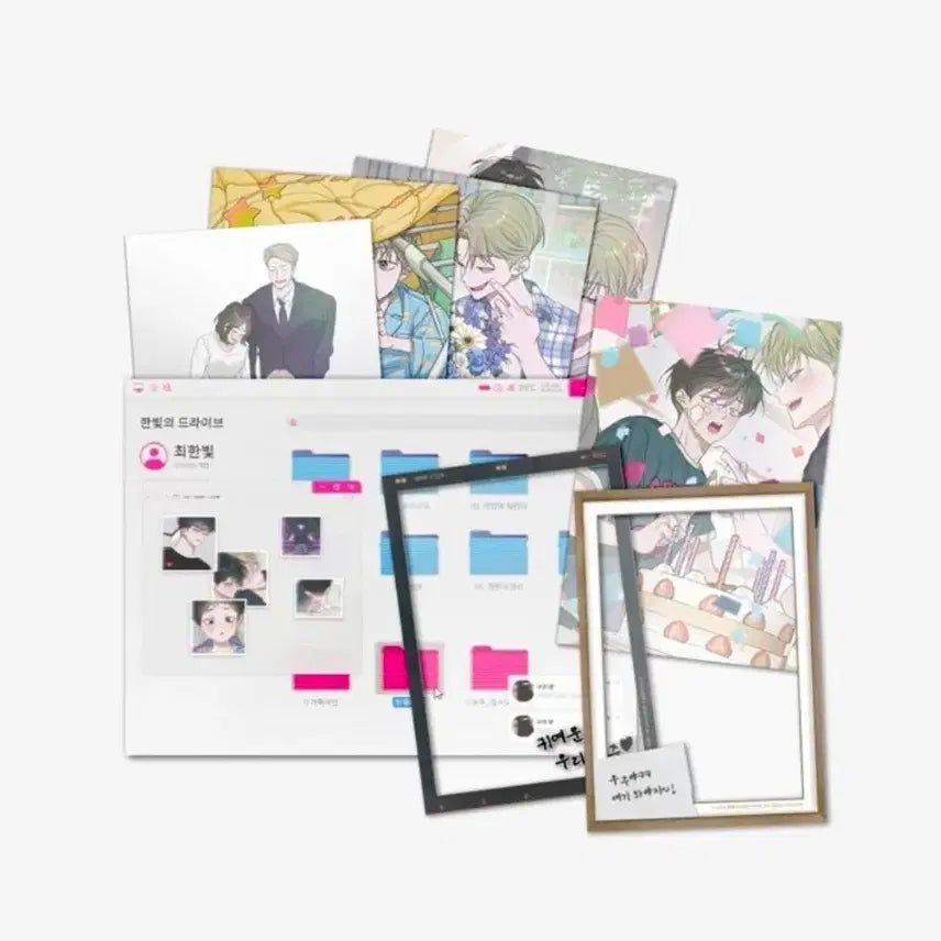 [BUNJANG] Flower Pond Family Photo Folder Package Print Postcard / 꽃이 지는 연못 가족 사진 폴더 패키지 인화사진 엽서 재이미샵 비엘 BL