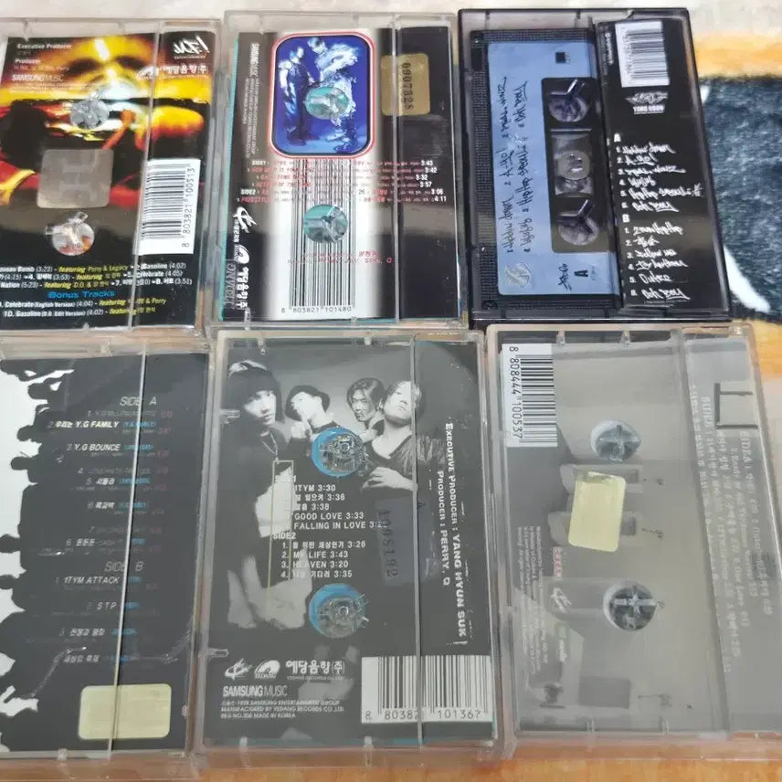 [BUNJANG] JinuSean, 1TYM, YG Family Cassette Tape Bundle Set / 지누션, 1TYM(원타임), YG패밀리 카세트테이프(일괄)