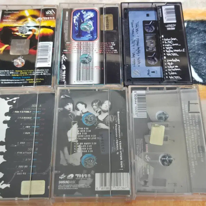 [BUNJANG] JinuSean, 1TYM, YG Family Cassette Tape Bundle Set / 지누션, 1TYM(원타임), YG패밀리 카세트테이프(일괄)