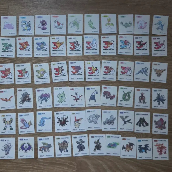 [BUNJANG] Pokemon Stickers Bundle Set (119 Types) / 포켓몬 띠부씰 119종 일괄 판매