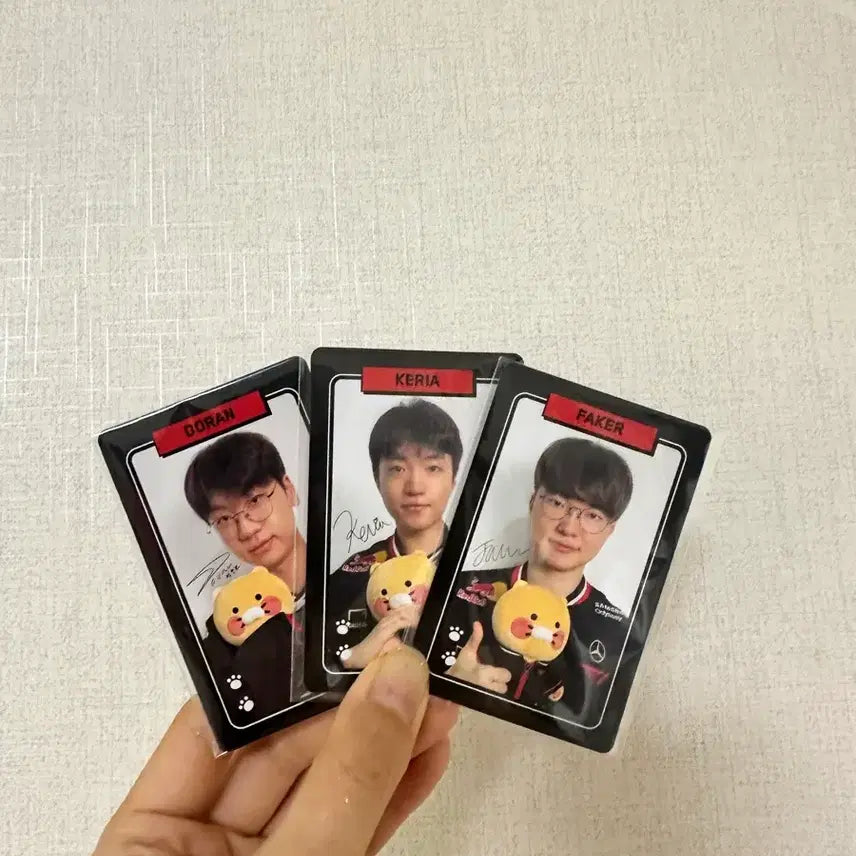 [BUNJANG] T1 2025 Chunsik Collaboration Limited Photocard Bundle (Dorran, Keria, Faker) / 티원 T1 2025 춘식 콜라보 한정 포카 도란/케리아/페이커 일괄