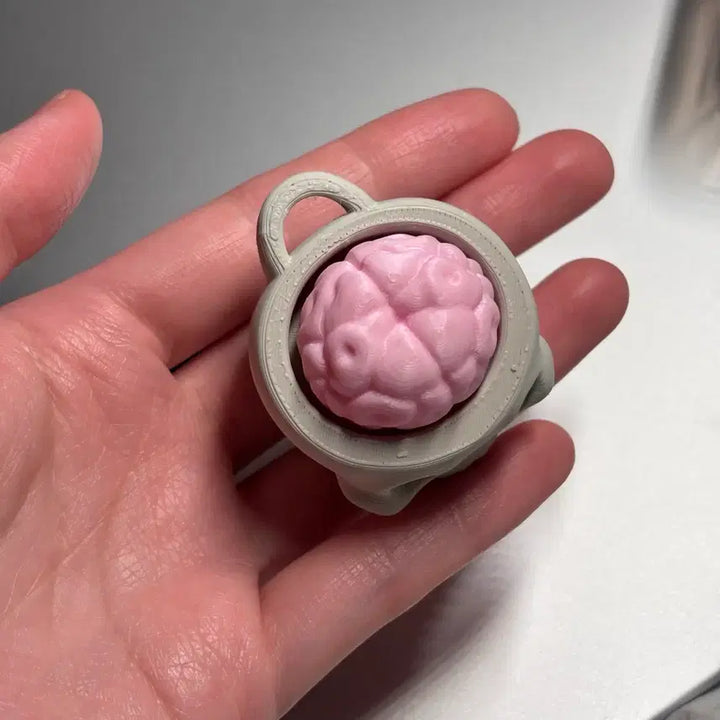 [BUNJANG] Skull Brain 3D Printed Clicker / 해골 뇌 모양 3D 프린팅 클릭커