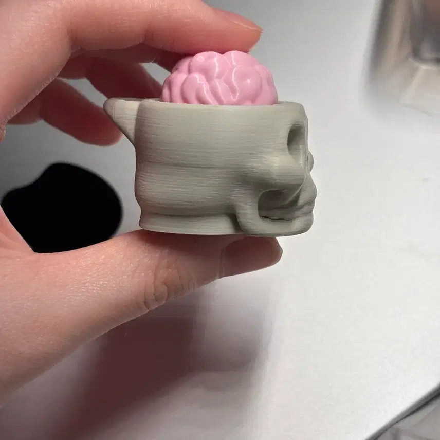 [BUNJANG] Skull Brain 3D Printed Clicker / 해골 뇌 모양 3D 프린팅 클릭커