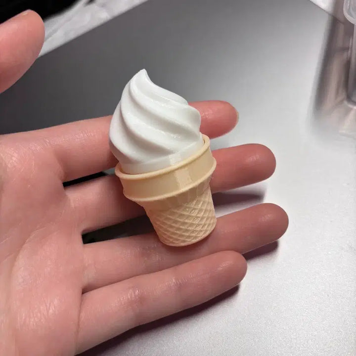 [BUNJANG] 3D Printed Soft Serve Ice Cream Clicker / 3D프린트 소프트 아이스크림 클릭커