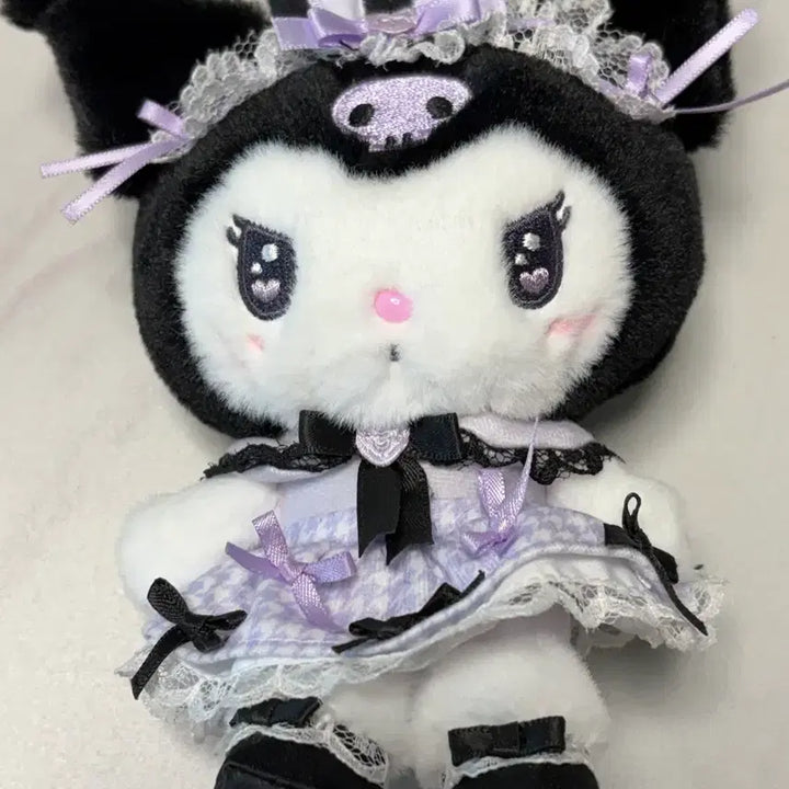 [BUNJANG] Sanrio Yumy Ribbons Kuromi Mascot Plush / 산리오 유메리본 쿠로미 마스코트 인형