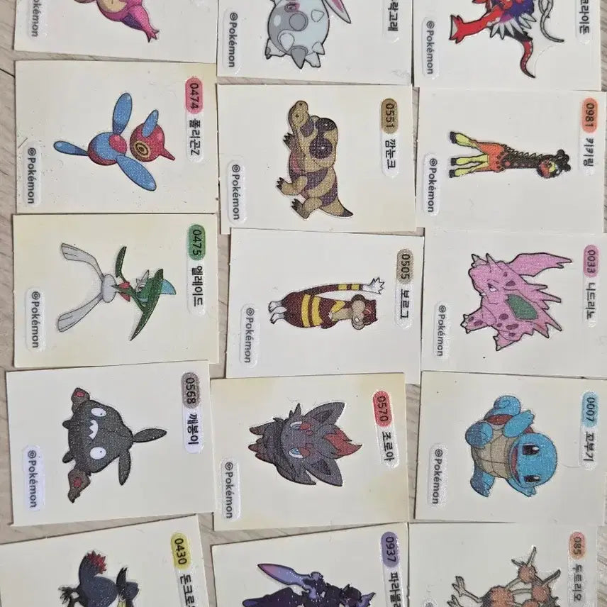 [BUNJANG] Pokemon Bread Stickers Bundle / 포켓몬스터 빵 스티커