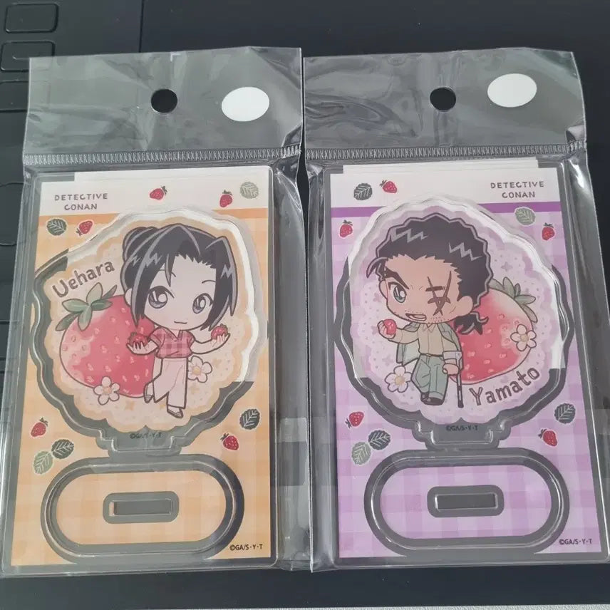[BUNJANG] Detective Conan Yamato Kansuke &amp; Uehara Yui Strawberry Acrylic Stand (Sealed) / [미개봉] 명탐정 코난 야마토 칸스케 우에하라 유이 딸기 아크릴 스탠드