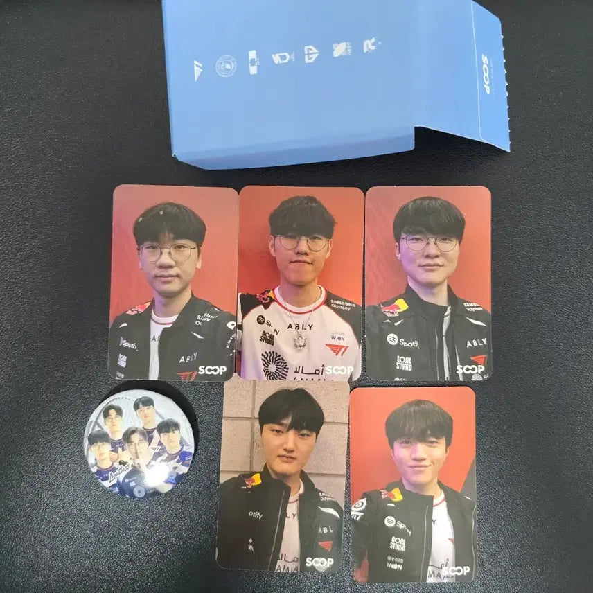 [BUNJANG] T1 T1DAL Photocard &amp; Badge Set / msi 숲 티원포카&amp;뱃지