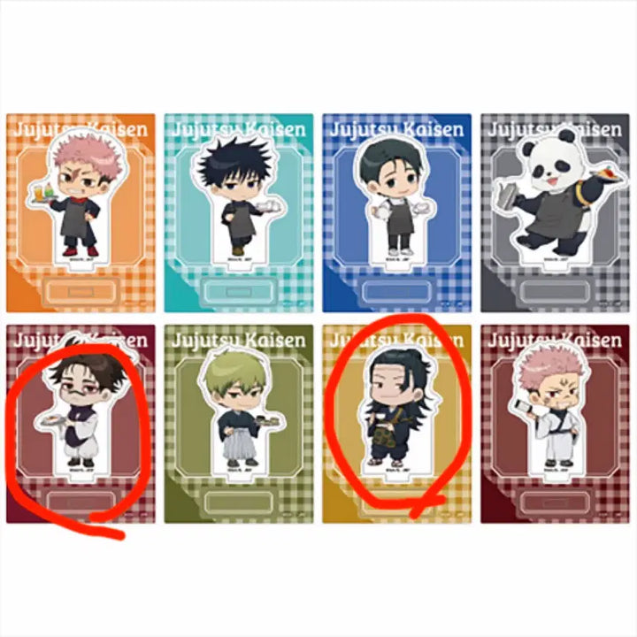 [BUNJANG] Jujutsu Kaisen Choso Kenjaku Cafe Acrylic Stand Bundle Set / 주술회전 쵸소우 켄자쿠 카페 아크릴 스탠드 판매 양도