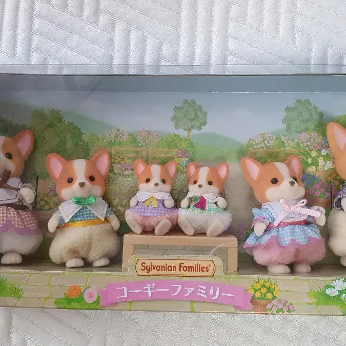 [BUNJANG] Sylvanian Families Welsh Corgi Family Set Bundle / 실바니안 패밀리 웰시코기 대가족 세트 일괄