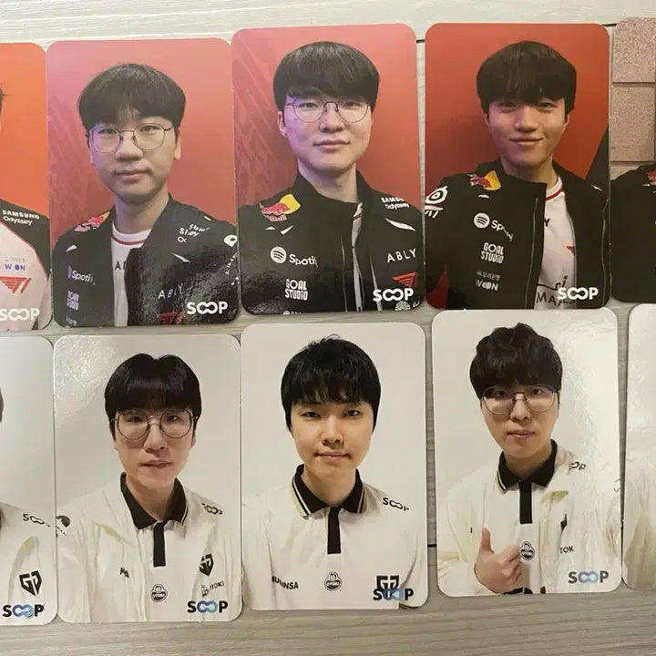 [BUNJANG] T1 GenG 2026 Daejeon MSI Soop Photocard Bundle Set / 2026 대전 MSI 숲 soop T1 GenG 포토카드 판매 일관