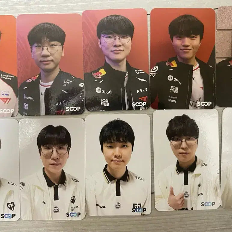 [BUNJANG] T1 GenG 2026 Daejeon MSI Soop Photocard Bundle Set / 2026 대전 MSI 숲 soop T1 GenG 포토카드 판매 일관