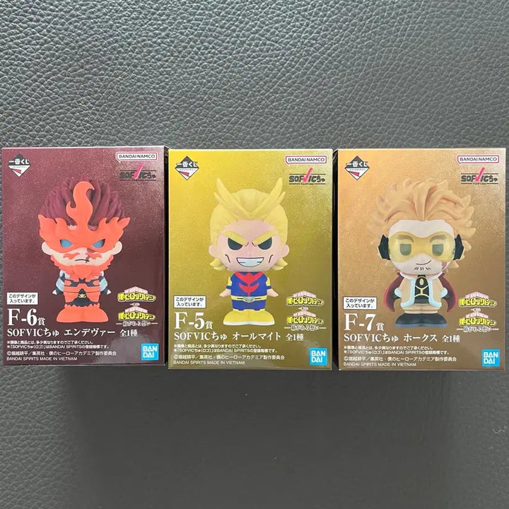 [BUNJANG] My Hero Academia Ichiban Kuji Soft Vinyl Figures Bundle (All Might, Endeavor, Hawks) / 나히아 히로아카 제일복권 소프비 3종 일괄 (올마이트, 엔데버, 호크스)