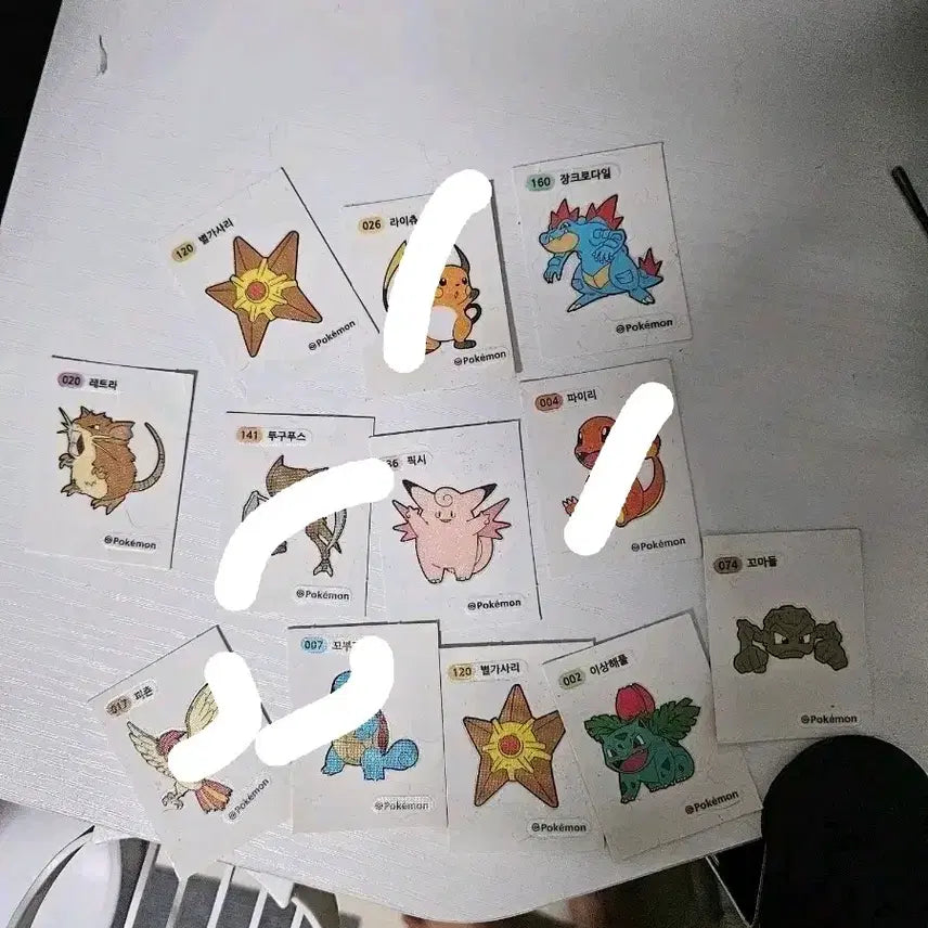 [BUNJANG] Pokemon Stickers / 포켓몬 띠부실, 스티커