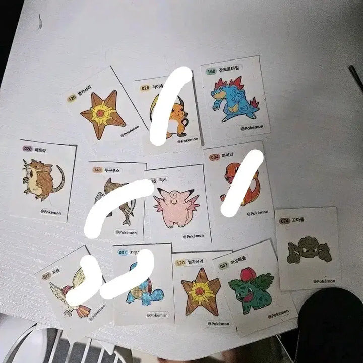 [BUNJANG] Pokemon Stickers / 포켓몬 띠부실, 스티커