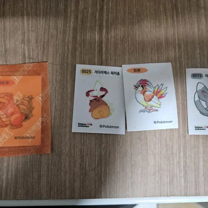 [BUNJANG] Pokemon Stickers / 포켓몬 띠부실, 스티커