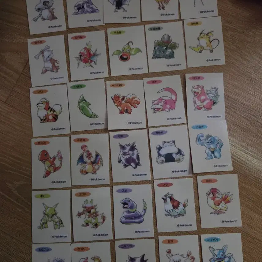 [BUNJANG] Pokemon 30th Anniversary Sticker Bundle (30 pcs) / 포켓몬스터 30주년 띠부씰 30장일괄