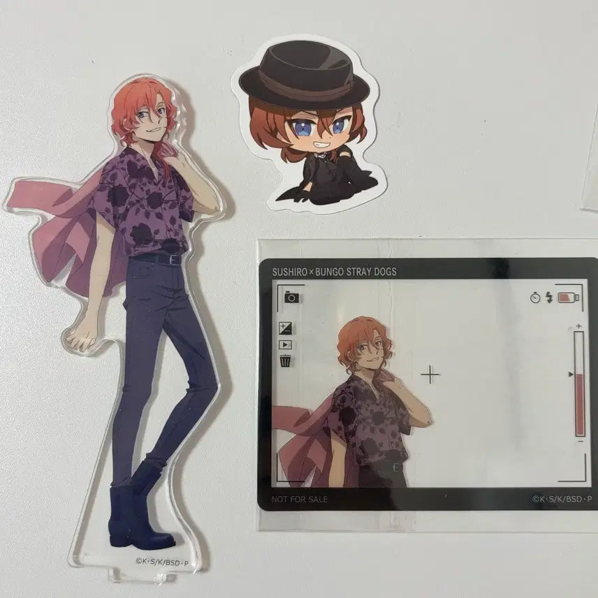 [BUNJANG] Bungo Stray Dogs Nakahara Chuuya Sushi Goods Bundle / 문스독 나카하라 츄야 스시로 굿즈 일괄 판매